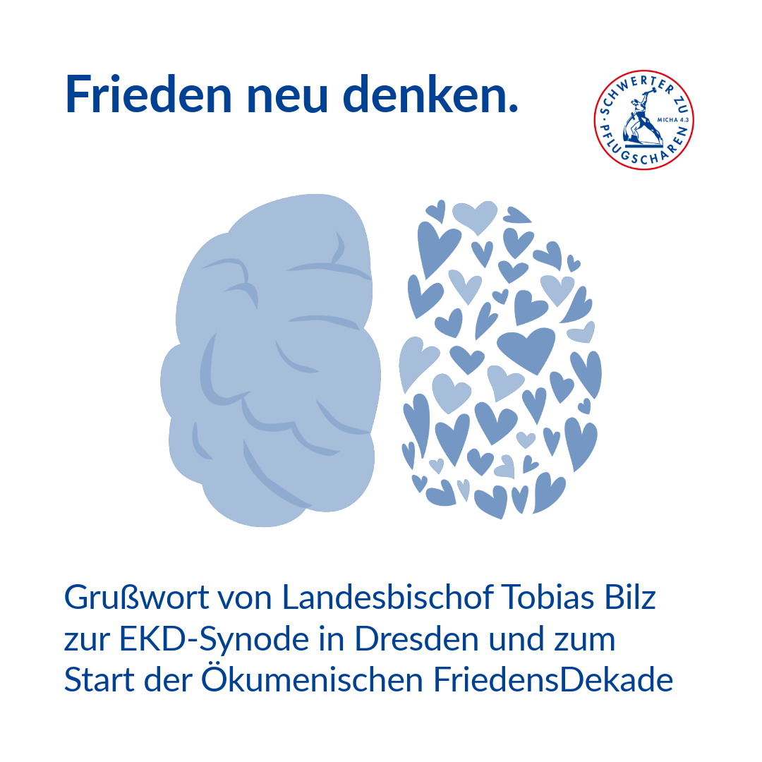 Zwei illustrierte Gehirnhälften, die rechte besteht aus Herzen.
